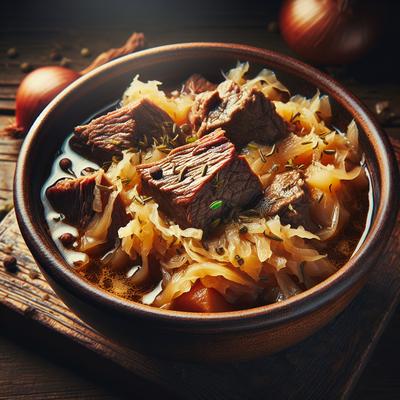 Image of Slow Cooked Beef and Sauerkraut Stew