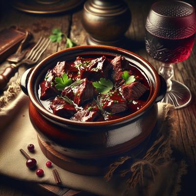 Image of Slow Cooked Beef in Red Wine