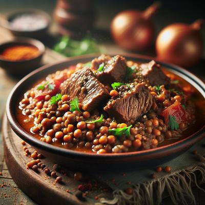 Image of Slow Cooked Beef Lentils