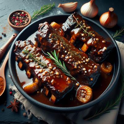 Image of Slow Cooked Braised Oven Short Ribs
