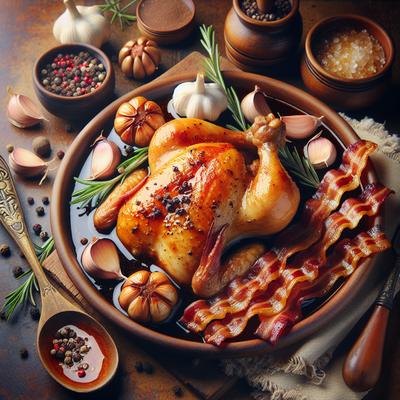 Image of Slow Cooked Chicken and Bacon