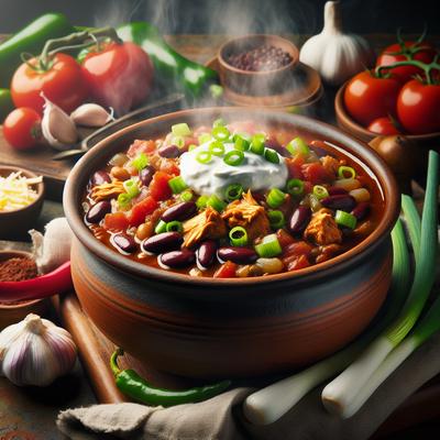 Image of Slow Cooked Chicken Chili