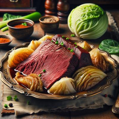 Image of Slow Cooked Corned Beef and Cabbage