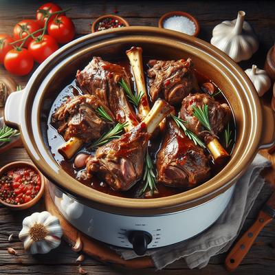 Image of Slow Cooked Crock Pot Roman Lamb