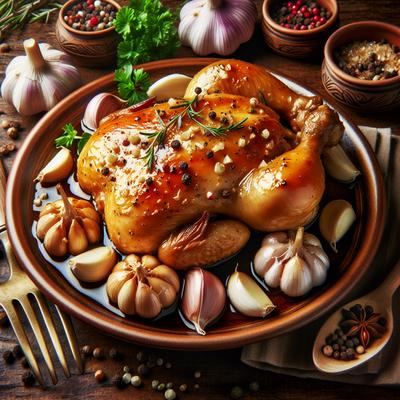 Image of Slow Cooked Garlic Chicken