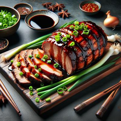Image of Slow Cooked Hoisin Pork Roast with Green Onions