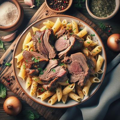 Image of Slow Cooked Lamb Neck and Pasta