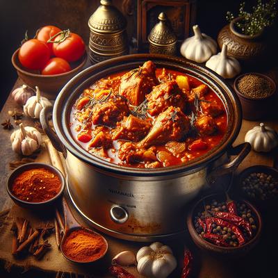 Image of Slow Cooked Madras Chicken Curry Crock Pot