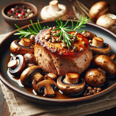 Image of Slow Cooked Mushroom Pork Tenderloins