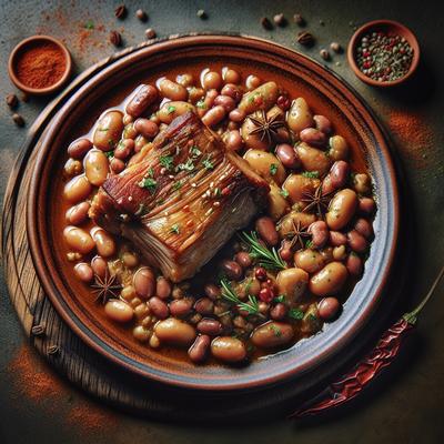 Image of Slow Cooked Pork Beans