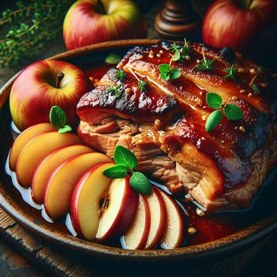 Image of Slow Cooked Pork with Apples