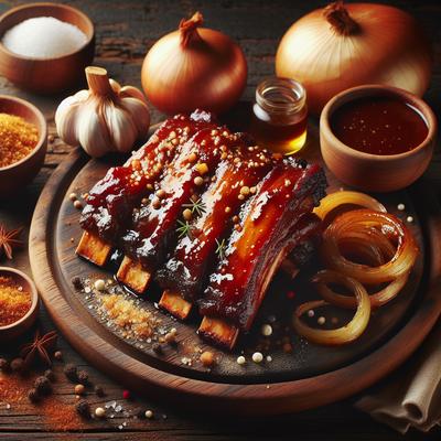 Image of Slow Cooked Sticky Pork Spareribs