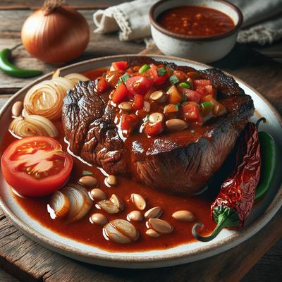 Image of Slow Cooked Swiss Steak with Chipotle Chile Sauce