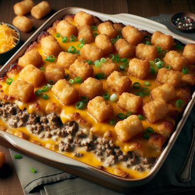 Image of Slow Cooked Tater Tot Casserole