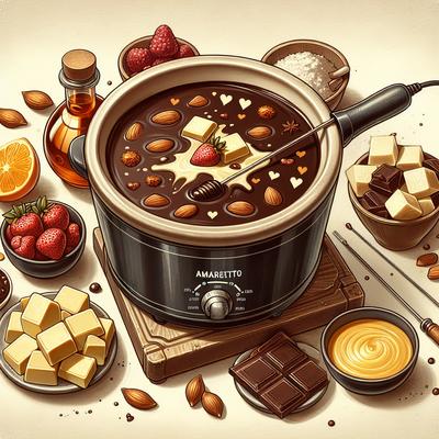 Image of Slow Cooker Amaretto Chocolate Fondue