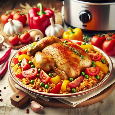 Image of Slow Cooker Arroz Con Pollo