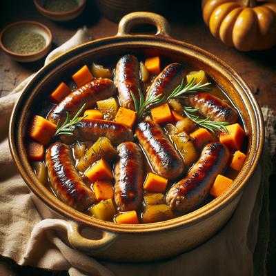 Image of Slow Cooker Autumn Sausage Casserole