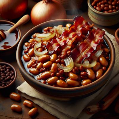 Image of Slow Cooker Baked Beans with Maple Syrup