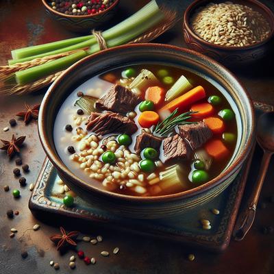 Image of Slow Cooker Beef and Barley Soup