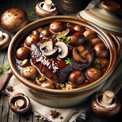 Image of Slow Cooker Beef and Mushrooms