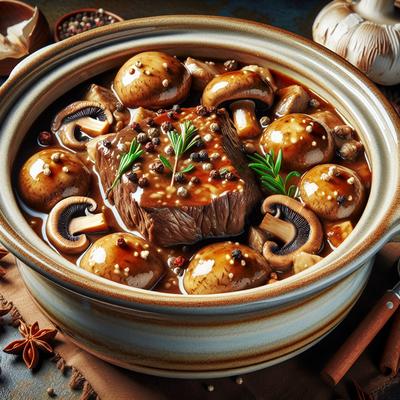 Image of Slow Cooker Beef in Mushroom Gravy