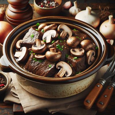 Image of Slow Cooker Beef Mushrooms