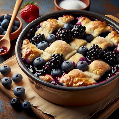 Image of Slow Cooker Black and Blue Cobbler