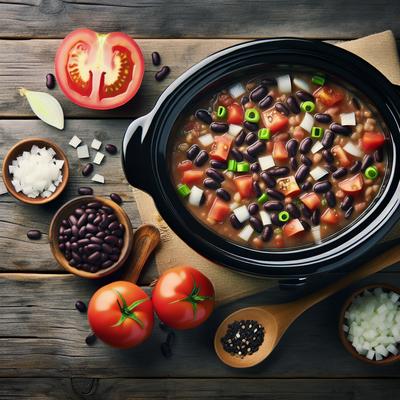 Image of Slow Cooker Black Bean Soup Crock Pot