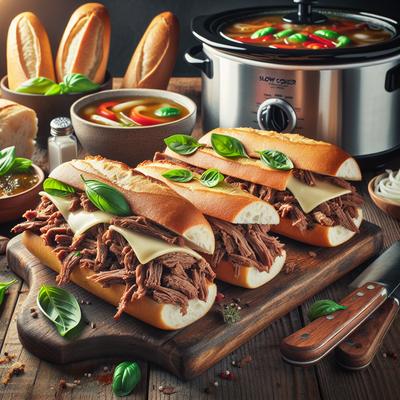 Image of Slow Cooker Boardwalk Italian Beef Sandwiches