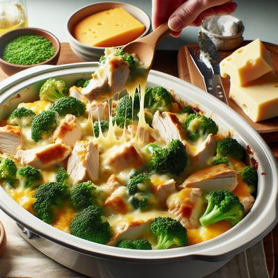 Image of Slow Cooker Cheesy Broccoli Chicken Casserole