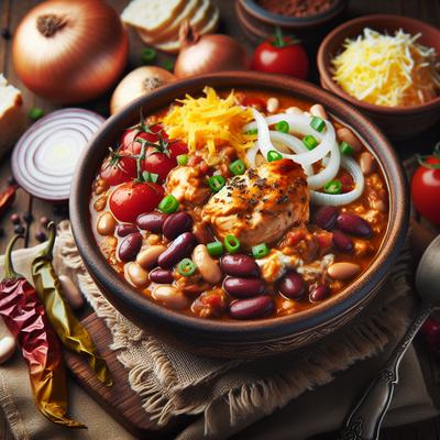 Image of Slow Cooker Chicken and Bean Chili