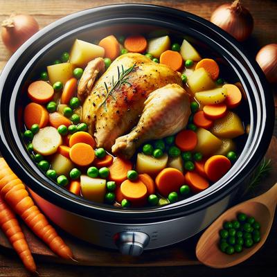 Image of Slow Cooker Chicken and Vegetables