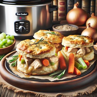 Image of Slow Cooker Chicken Biscuits