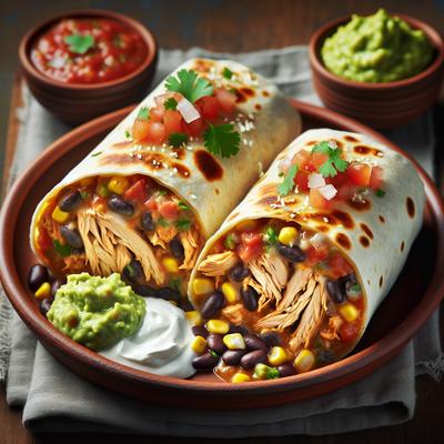 Image of Slow Cooker Chicken Burritos