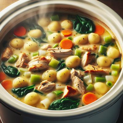 Image of Slow Cooker Chicken Gnocchi Soup