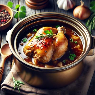 Image of Slow Cooker Chicken in a Pot