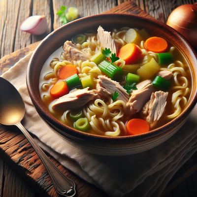 Image of Slow Cooker Chicken Noodle Soup Diabetic
