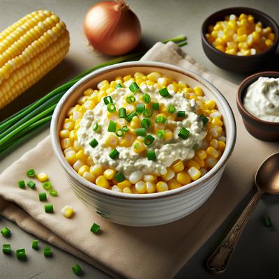 Image of Slow Cooker Chive and Onion Creamed Corn