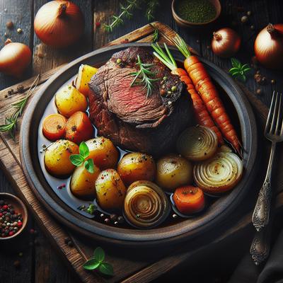 Image of Slow Cooker Chuck Roast Dinner