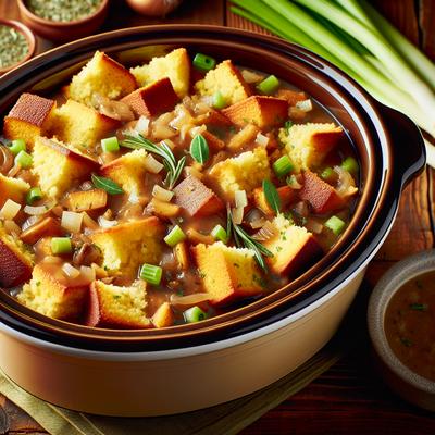 Image of Slow Cooker Cornbread Dressing