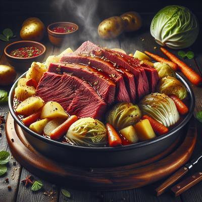 Image of Slow Cooker Corned Beef and Cabbage