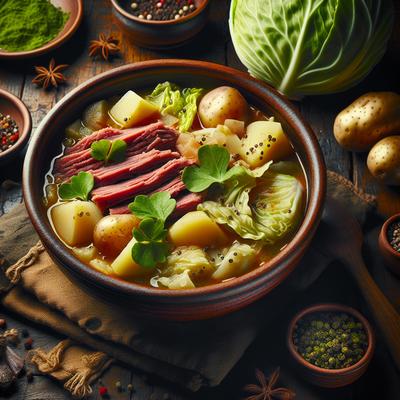 Image of Slow Cooker Corned Beef and Cabbage Chowder