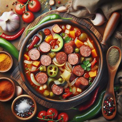 Image of Slow Cooker Easy Spicy Sausage Soup
