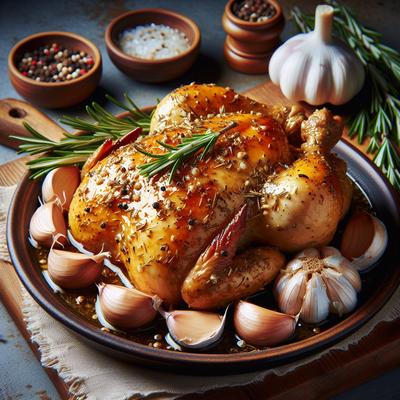 Image of Slow Cooker Garlic Chicken with Rosemary