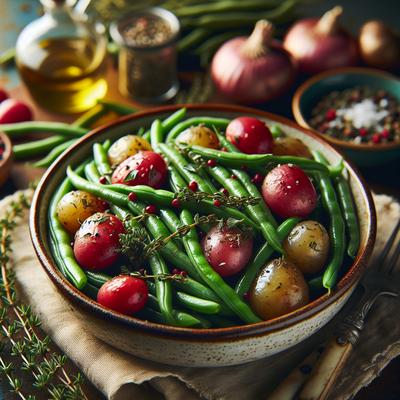 Image of Slow Cooker Green Beans and Petite Reds
