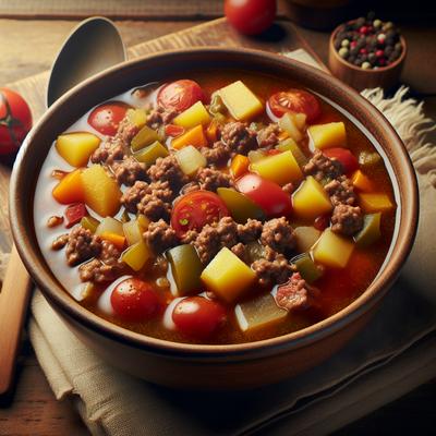 Image of Slow Cooker Hamburger Soup