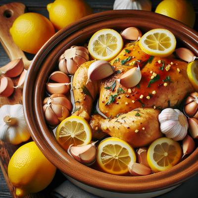 Image of Slow Cooker Lemon Garlic Chicken