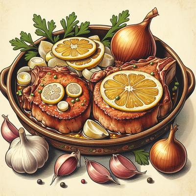Image of Slow Cooker Lemon Pork Chops