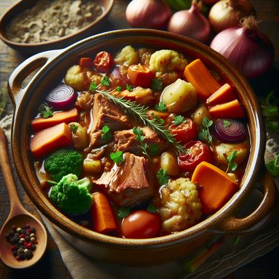 Image of Slow Cooker Meal in One Casserole