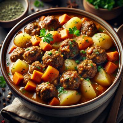 Image of Slow Cooker Meatball Stew
